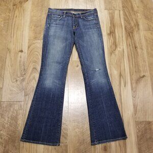 COH Ingrid Low Rise Flare Jeans 29* Fits 32 x 32.5 Long Distressed Y2K Boho